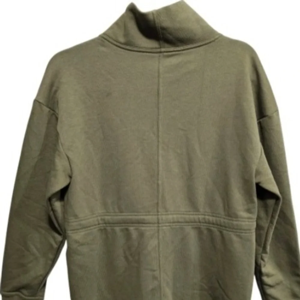 Nike Get‎ Fit Pullover Training Top DD6140-222 Small Green Dri-FIT Cotton Blend